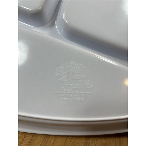 3 Piece Bass pro shop happy camper child’s Divided Plate Bowl And Cup Set - Picture 4 of 7